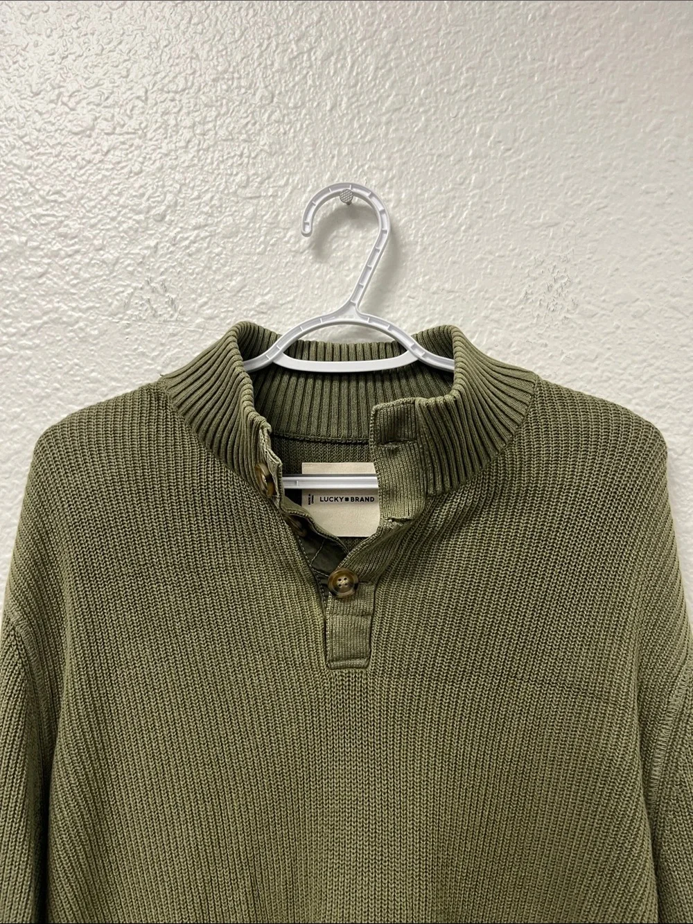 Lucky Brand Men's Olive Sweater #1194